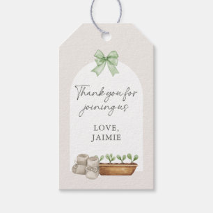 Liten Grodd Bebis Shower Tack Presentetikett
