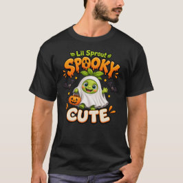 Liten Grodd Kuslig Halloween-spökis T Shirt