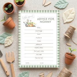 Liten Grodd Råd till Mamma Baby Shower Spelkort Inbjudningar