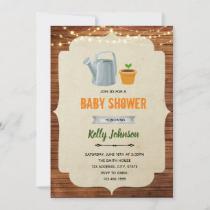 Liten grodd shower inbjudan