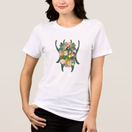 Liten grön till teal gradient skalbagge t shirt