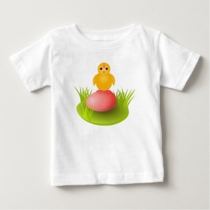 Liten gul kyckling och ägg t shirt