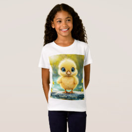 Liten gult chick drömmer om gyllene naturkonst t shirt