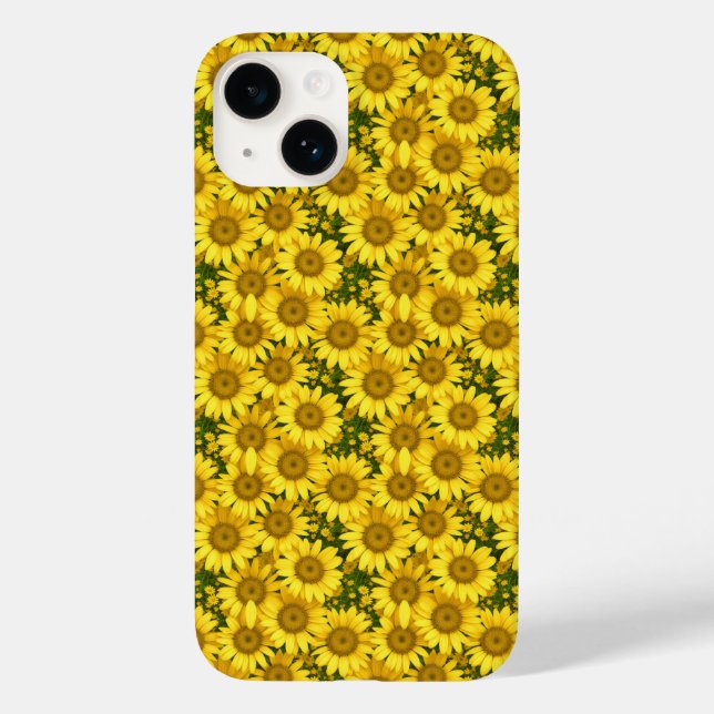 Liten Gult Daisy Telefonväska (Baksida)