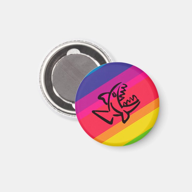 liten haj magnet (Front/Back)