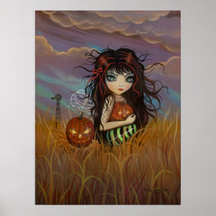 Liten Halloween-älvplanschett Poster