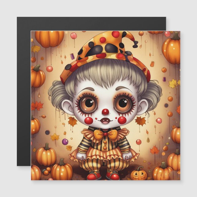 Liten Halloween- clown 2 (Fram/baksida)