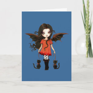 Liten Halloween-vampyrkort Kort