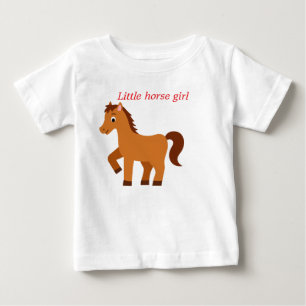 Liten hästflicka t shirt