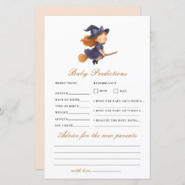 Liten Häxas Babyshower Spådom Rådspel