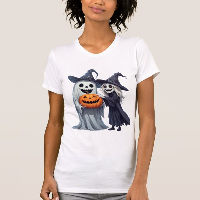 Liten häxdöds Jack O Lantern 👻 T Shirt (Framsida)