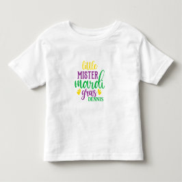 Liten herr Mardi Gras-personlig T-shirt