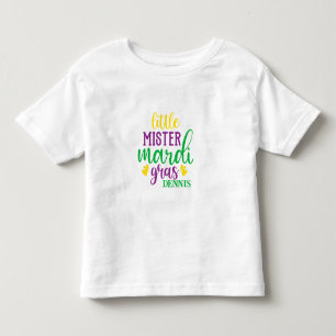 Liten herr Mardi Gras-personlig T-shirt