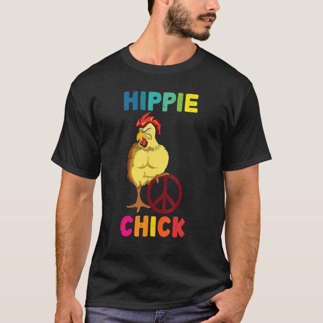 Liten Hippie-Chick på 60-talet, 70-tal, kostym T Shirt (Framsida)