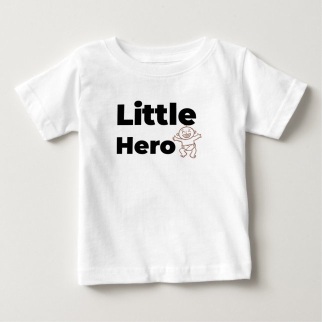 liten hjälte baby t-shirt (Framsida)