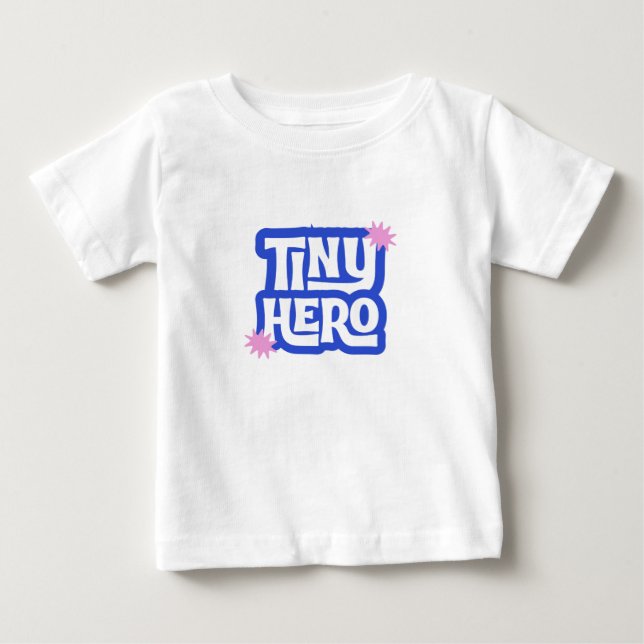Liten hjälte småbarns- och barnskjorta t shirt (Framsida)