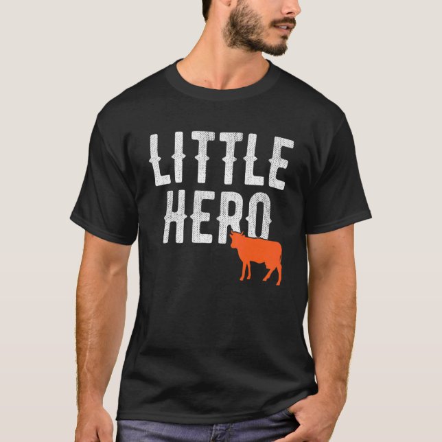 Liten hjälte Söt djurko T Shirt (Framsida)
