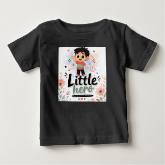 Liten hjälte söt småbarns t-shirt. t shirt