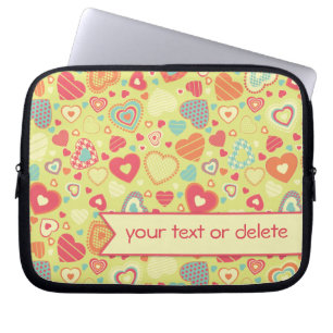 Liten hjärtamodell för skraj kärlek laptop sleeve