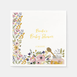 Liten Honey Bee Baby Shower  Pappersservett