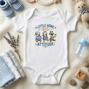 Liten Honk Stor Attityd Söt Baby Ankungar Spädbarn T Shirt