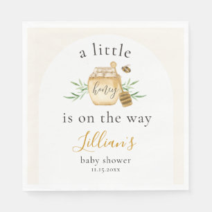 Liten honung är på väg Bee Baby Shower Arch Pappersservett