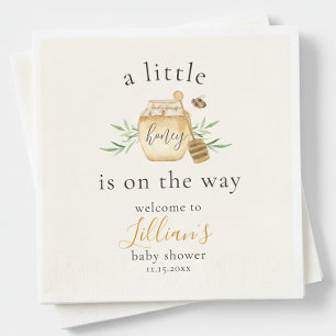 Liten honung är på väg Bee Baby Shower Pappersservett