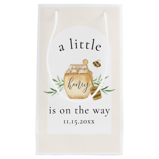 Liten honung på väg Bebis Babyshower presentpåse (Framsidan)