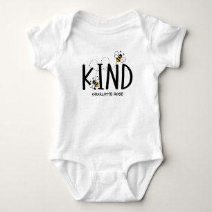 Liten Honungsbi På Vägen Gul Bebisskalparty T Shirt