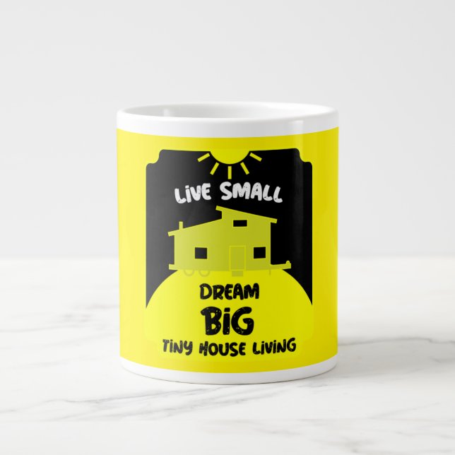 Liten House Living - Tiny Homes Large Coffee Mugg Jumbo Mugg (Framsidan)