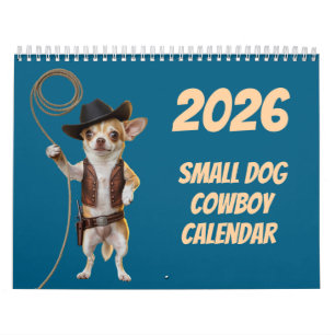 Liten Hund Cowboy Kalender