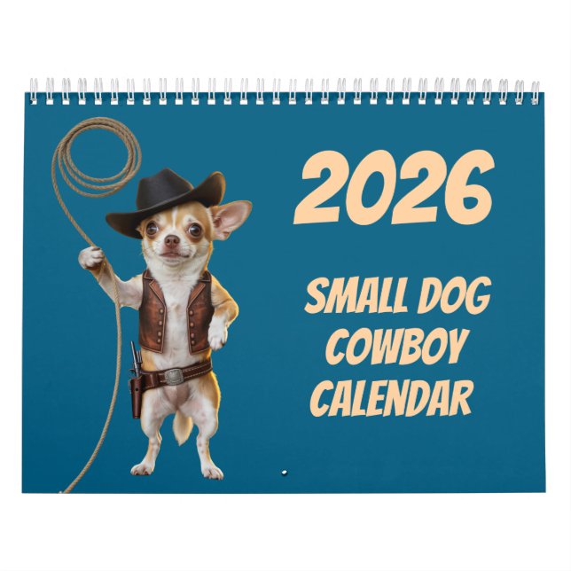 Liten Hund Cowboy Kalender (Omslag)