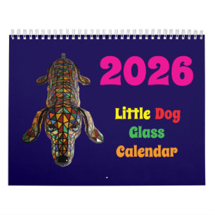 Liten hund glas kalender
