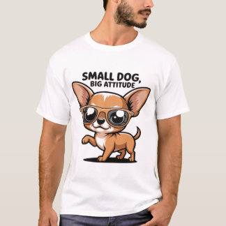 Liten hund stor attityd Tröja - Rolig Chihuahua Kä