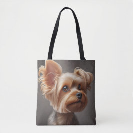 Liten hundbild Totebag Tygkasse