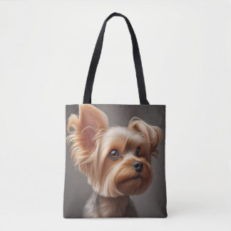 Liten hundbild Totebag Tygkasse