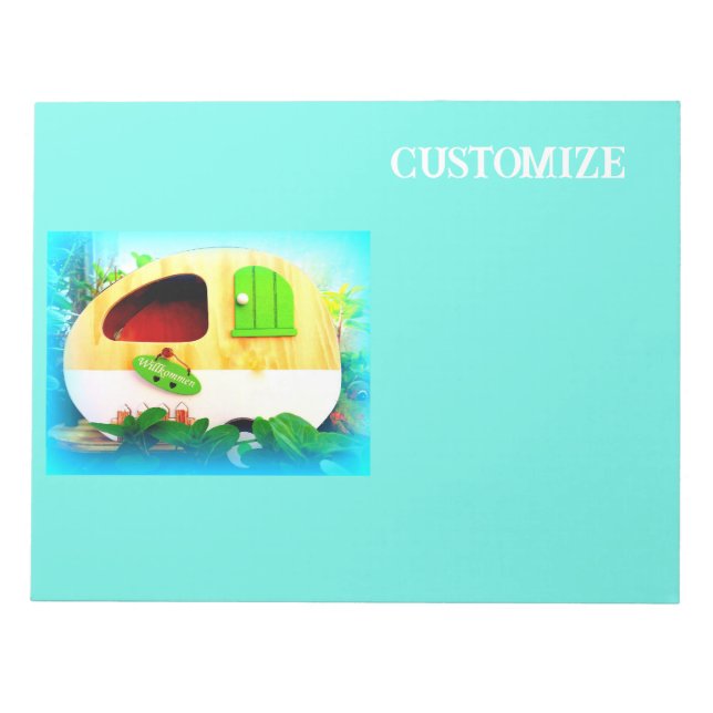 Liten huszigenarvagn anteckningsblock (Framsida)