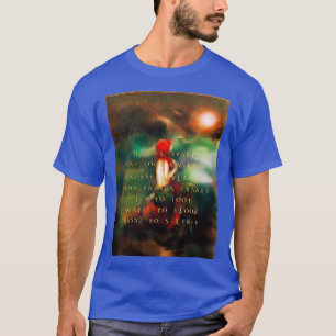 Liten illustration av Sjöjungfrun guld poesi T Shirt