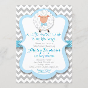 Liten inbjudan från Lamb pojkvän Baby Shower