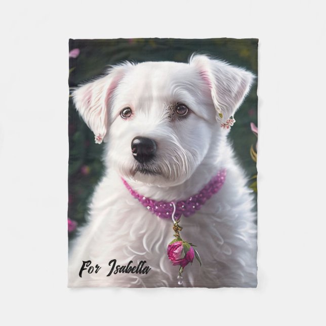 Liten insamling av Hund och Ro Fleecefilt (Framsidan)