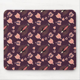 Liten insekt, månillustration mörk mönster musmatta