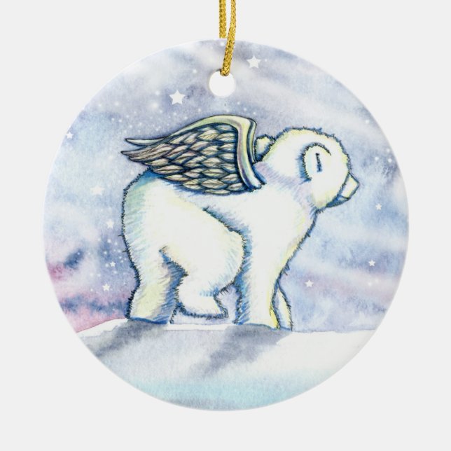 Liten Isbjörn Ornament (Framsidan)