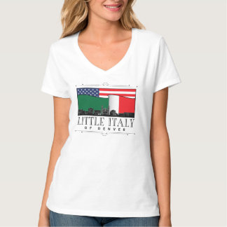 Liten Italien av Denver Classic Logotyp WHITE V Na T Shirt