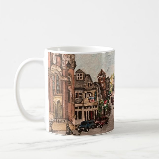 Liten Italien, Cleveland Ohio-målning på mugg (Vänster)