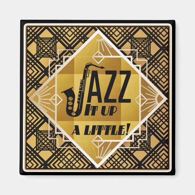 liten jazzmagnet magnet (Framsidan)