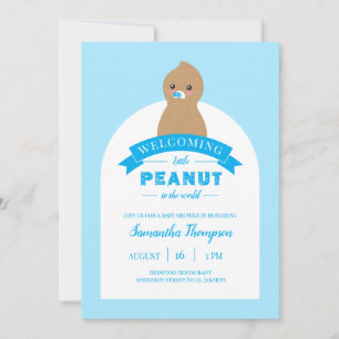 Liten jordnöt Baby Shower-inbjudan Inbjudningar