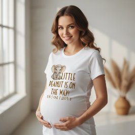 Liten Jordnöt Boho Safari Elefant Pojke Bebis Bada T Shirt