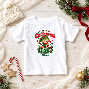 Liten jul tomte godisstav bebis namn t shirt