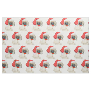 Liten jul tomte Pekingeser Tyg