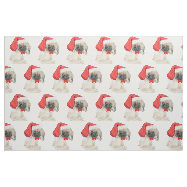 Liten jul tomte Pekingeser Tyg (Yard)